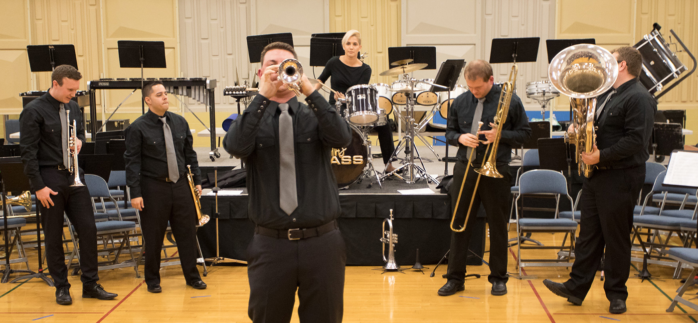 Music workshop — Dallas Brass leads concert, student clinics